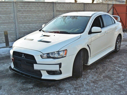 Maxton Design Front Splitter V.1 Mitsubishi Lancer EVO X (2007-2015) - Textured