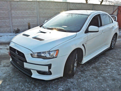 Maxton Design Front Splitter V.2 Mitsubishi Lancer EVO X (2007-2015) - Textured