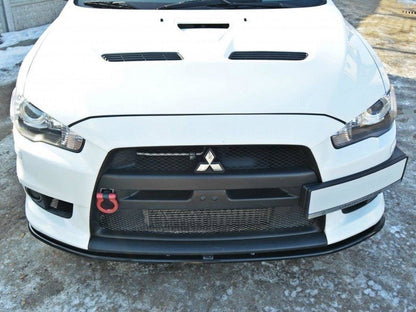 Maxton Design Front Splitter V.2 Mitsubishi Lancer EVO X (2007-2015) - Textured