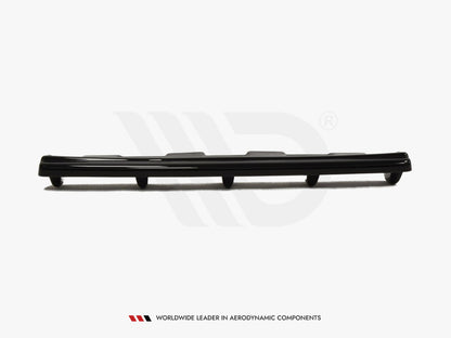 Maxton Design Central Rear Splitter Mitsubishi Lancer EVO X (W/vertical Bars) (2007-2015)