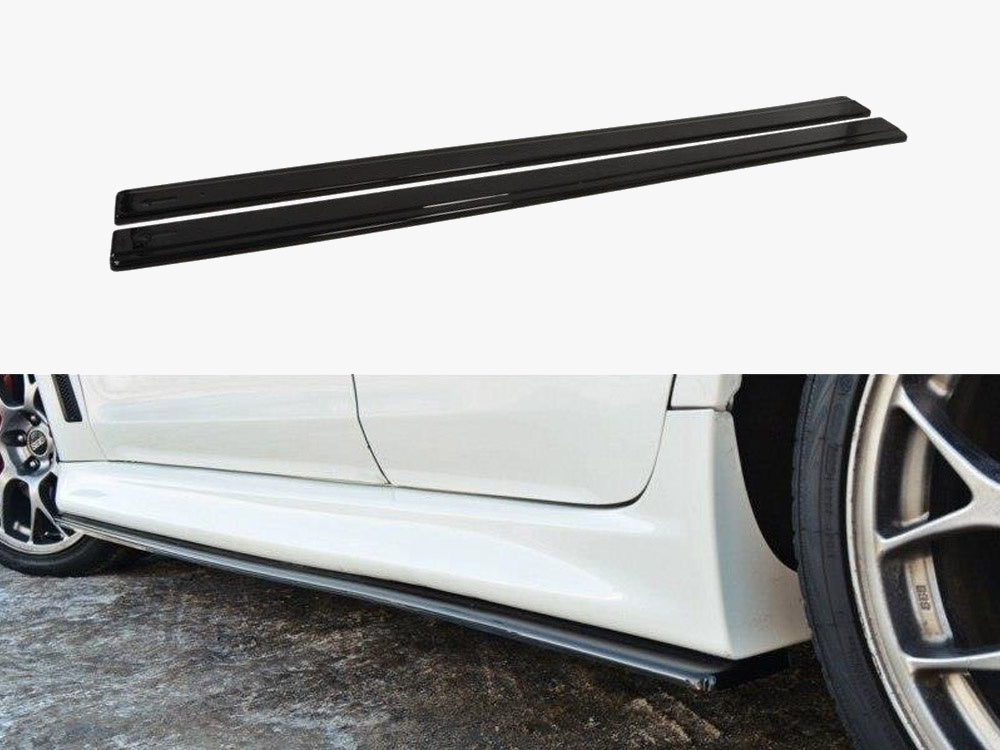 Maxton Design Side Skirts Diffusers Mitsubishi Lancer EVO X US Version (2007-2015) - Textured