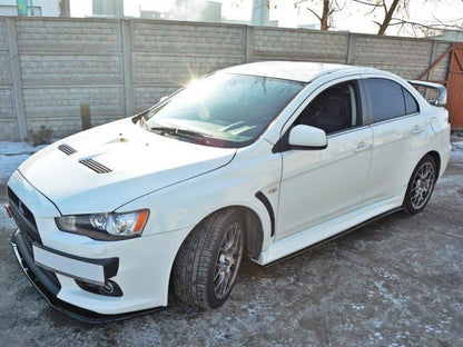 Maxton Design Side Skirts Diffusers Mitsubishi Lancer EVO X US Version (2007-2015) - Carbon Look