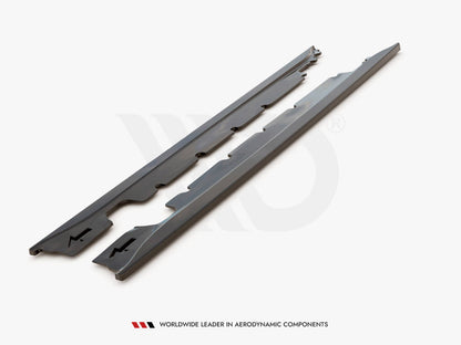 Maxton Design Side Skirts Splitters Mini Cooper/ ONE R50 (2001-2006) - Carbon Look