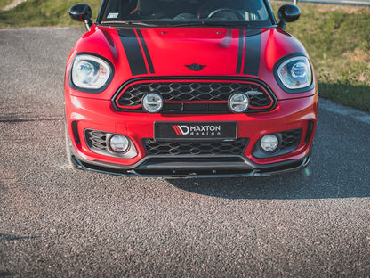 Maxton Design Front Splitter V.2 Mini Countryman Mk2 F60 JCW - Carbon Look