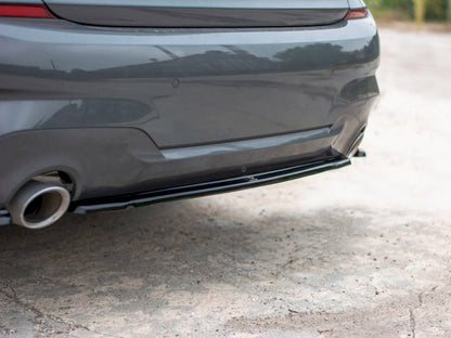 Maxton Design Central Rear Splitter Bmw 3 G20 M-sport (2019-2022) - Textured