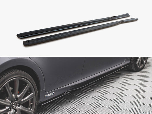 Maxton Design Side Skirts Diffusers Lexus GS F Sport MK4(L10) (2012-2015) - Carbon Look