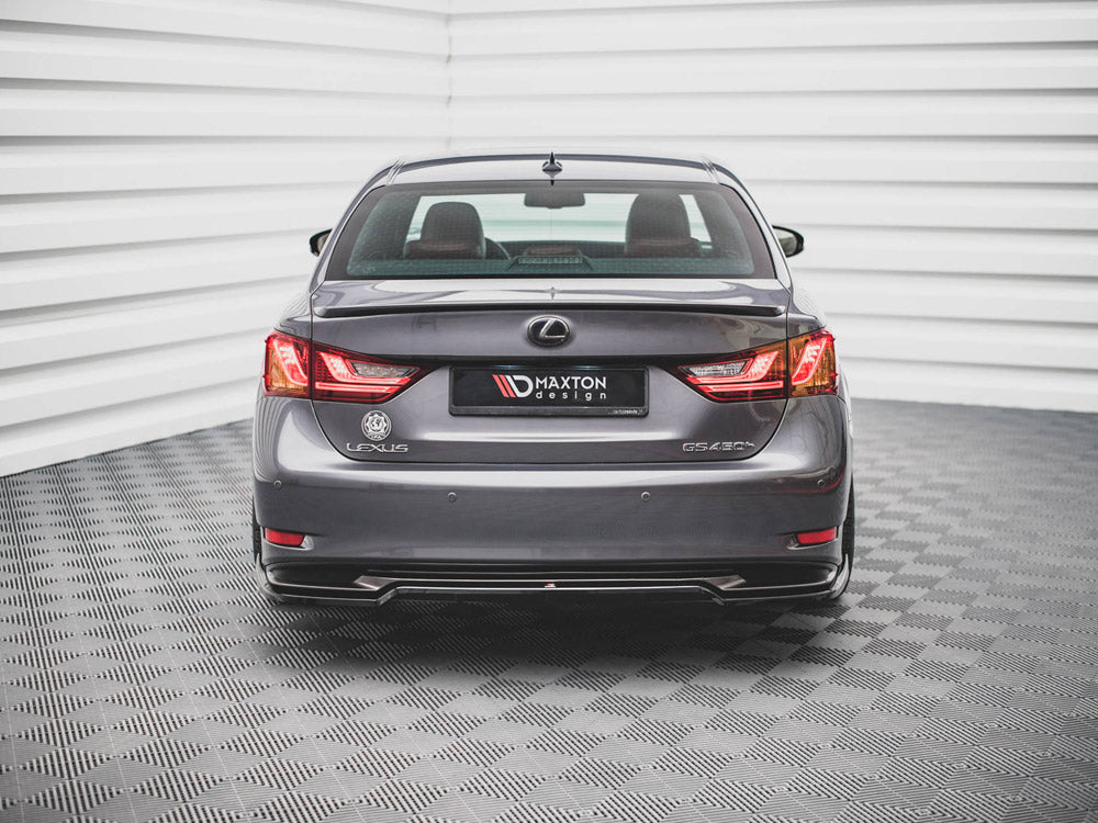 Maxton Design Rear Splitter (Vertical Bars) Lexus GS F Sport Hybrid Mk4 (L10)