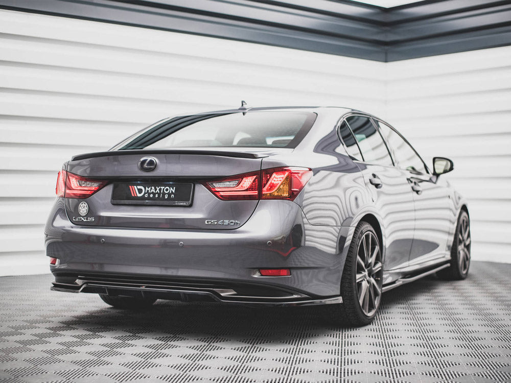 Maxton Design Rear Splitter (Vertical Bars) Lexus GS F Sport Hybrid Mk4 (L10)