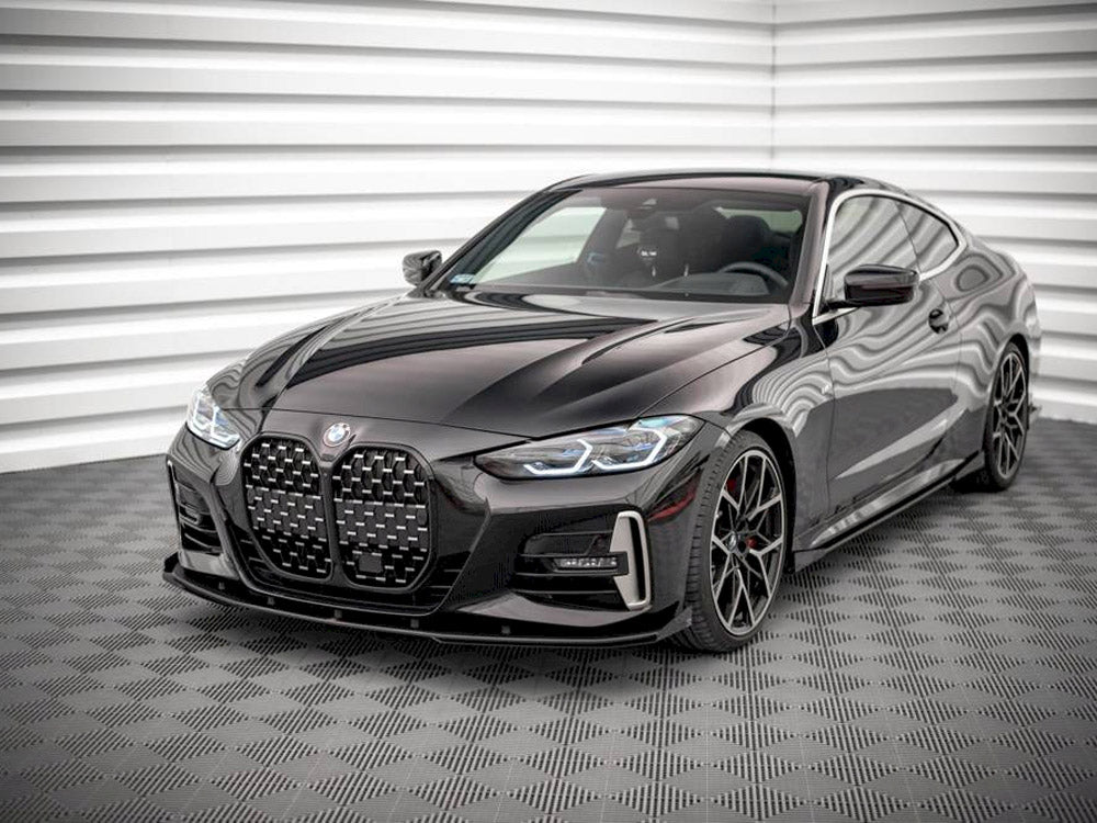 Maxton Design Street PRO Front Splitter + Flaps BMW 4 M-Pack / M440i G22 / G23 / G22 Facelift / G23 Facelift