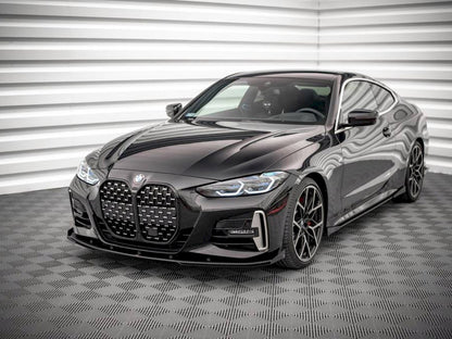 Maxton Design Street PRO Front Splitter + Flaps BMW 4 M-Pack / M440i G22 / G23 / G22 Facelift / G23 Facelift