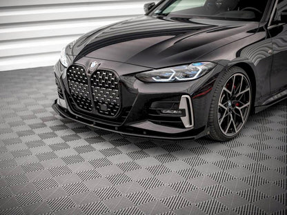 Maxton Design Street PRO Front Splitter + Flaps BMW 4 M-Pack / M440i G22 / G23 / G22 Facelift / G23 Facelift