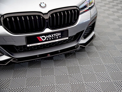 Maxton Design Front Splitter V.1 BMW 5 M-Pack / M550i / M550d Sedan / Touring G30 / G31 Facelift