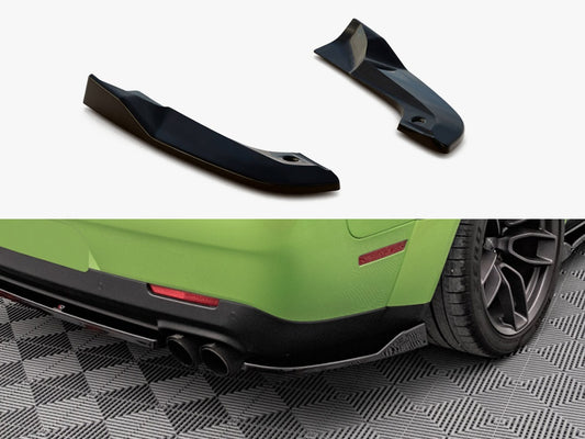 Maxton Design Rear Side Splitters Dodge Challenger SRT Hellcat Widebody Mk3
