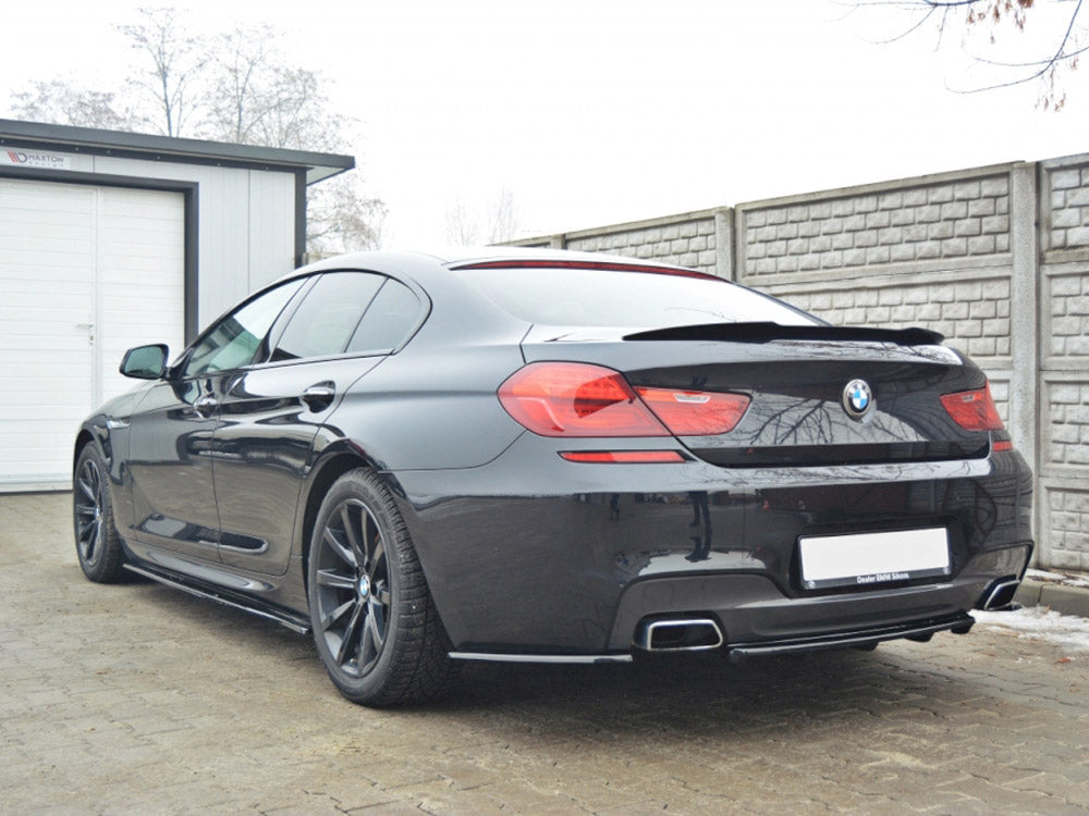 Maxton Design Central Rear Splitter (Vertical Bars) BMW 6 Gran Coupe M-Sport