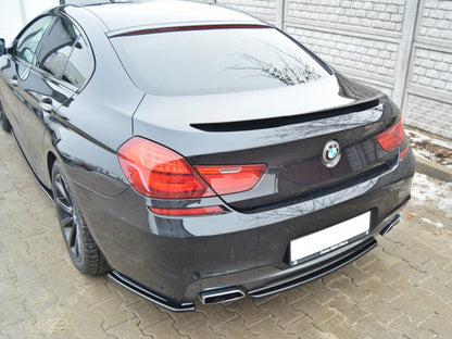 Maxton Design Central Rear Splitter (Vertical Bars) BMW 6 Gran Coupe M-Sport