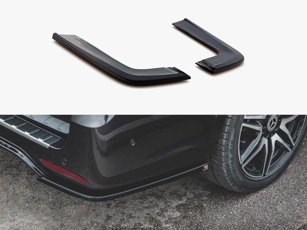 Maxton Design Rear Side Splitters V.2 Mercedes-Benz V-Class AMG-Line W447 Facelift - Textured