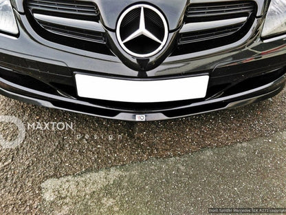 Maxton Design Front Splitter Mercedes SLK R171 Standard Bumper - Textured