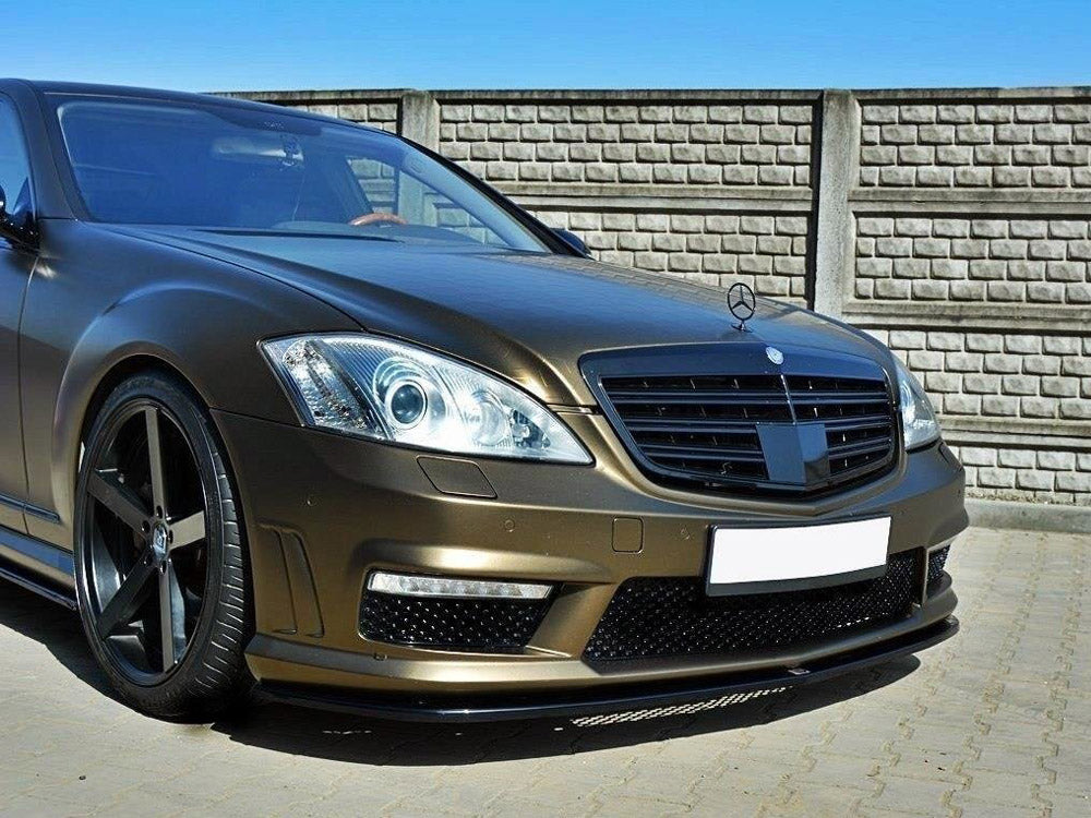 Maxton Design Front Splitter Mercedes S-class W221 AMG - Carbon Look