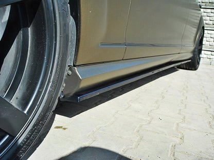 Maxton Design Side Skirts Diffusers Mercedes S-class W221 AMG LWB - Carbon Look