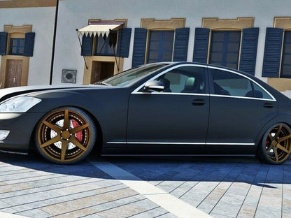 Maxton Design Side Skirts Diffusers Mercedes S-class W221 Long