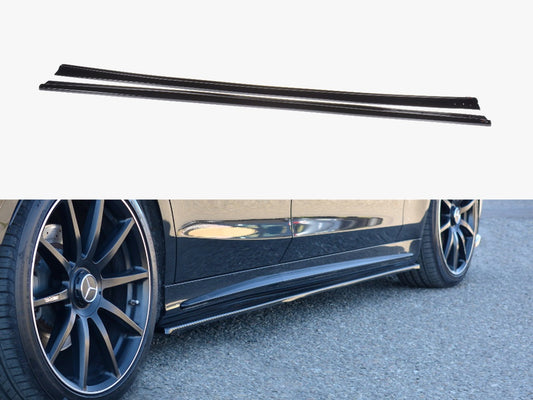 Maxton Design Side Skirts Diffusers V.1 Mercedes-Benz S-Class AMG-Line W222 - Textured