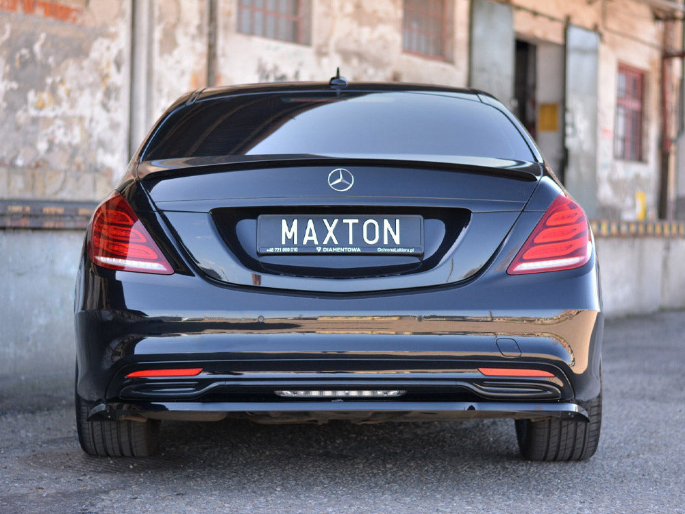 Maxton Design Spoiler Extension CAP Mercedes S-class W222 (2013-2017) - Carbon Look