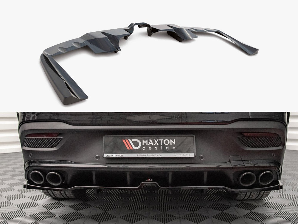 Maxton Design Rear Splitter (Vertical Bars) Mercedes-AMG GLE 53 Coupe C167 / C167 Facelift
