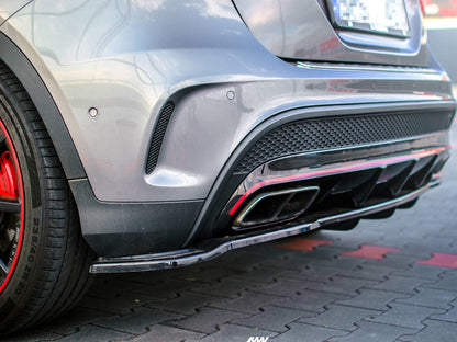 Maxton Design Rear Splitter (Vertical Bars) Mercedes-Benz GLA 45 AMG SUV (X156) Pre-Facelift