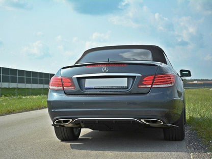 Maxton Design Rear Valance Mercedes - Benz E Coupe / Cabrio C207 Facelift / A207 Facelit - Carbon Look