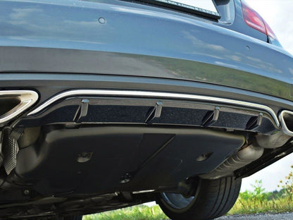 Maxton Design Rear Valance Mercedes - Benz E Coupe / Cabrio C207 Facelift / A207 Facelit - Textured