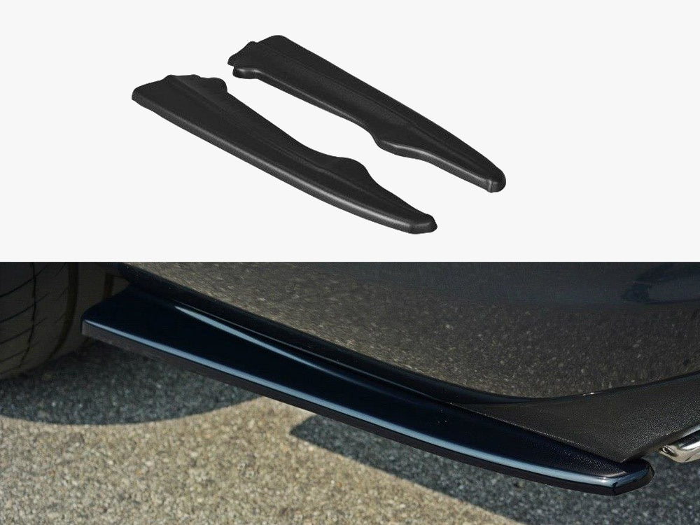 Maxton Design Rear Side Splitters Mercedes - Benz E Coupe / Cabrio C207 Facelift / A207 Facelit - Carbon Look