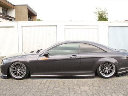 Maxton Design Side Skirts Diffusers Mercedes CL 500 C216 Amgline (2006-2010) - Carbon Look