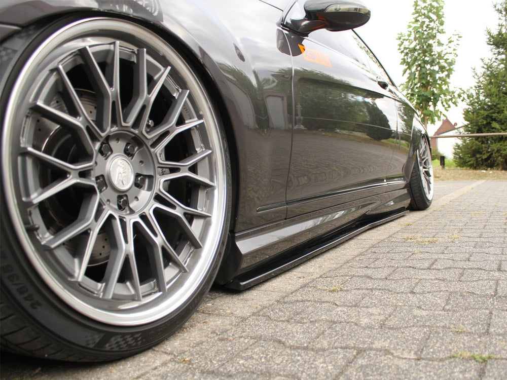 Maxton Design Side Skirts Diffusers Mercedes CL 500 C216 Amgline (2006-2010) - Carbon Look