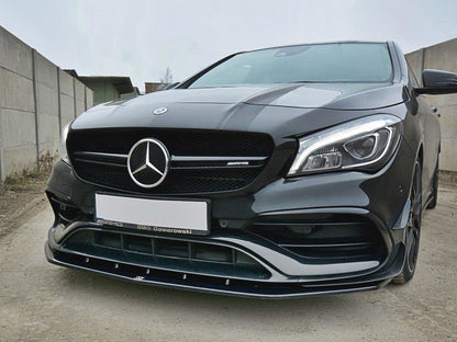 Maxton Design Front Splitter V.1 Mercedes CLA 45 AMG C117 (Facelift) (2017-UP) - Carbon Look