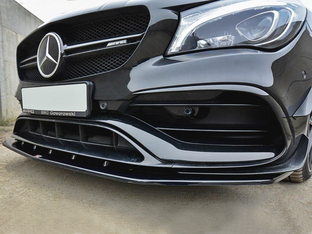 Maxton Design Front Splitter V.1 Mercedes CLA 45 AMG C117 (Facelift) (2017-UP) - Textured