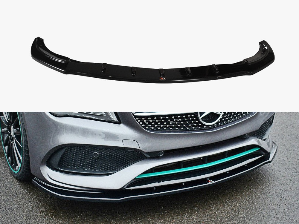 Maxton Design Front Splitter V.1 Mercedes-Benz CLA C117 AMG-Line Facelift - Textured