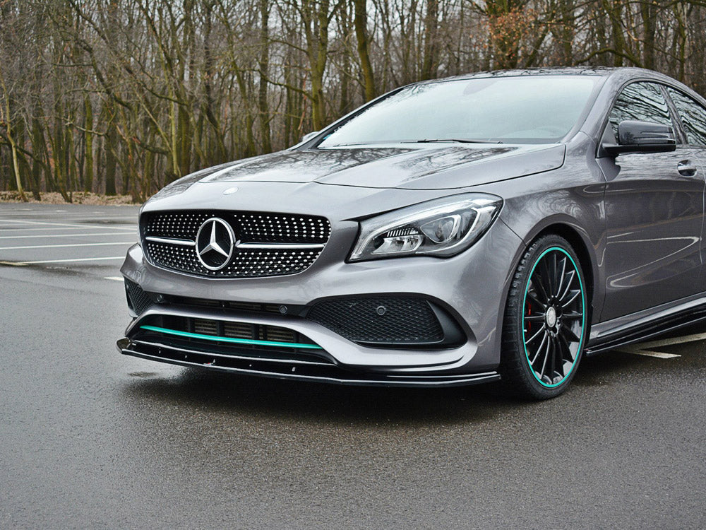 Maxton Design Front Splitter V.1 Mercedes-Benz CLA C117 AMG-Line Facelift - Carbon Look