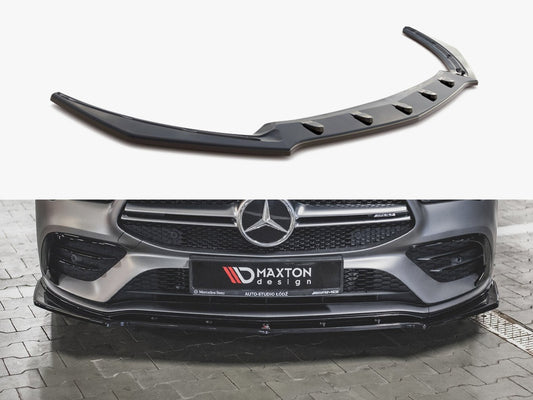 Maxton Design Front Splitter V.2 Mercedes-AMG CLA 35 Aero C118 - Textured