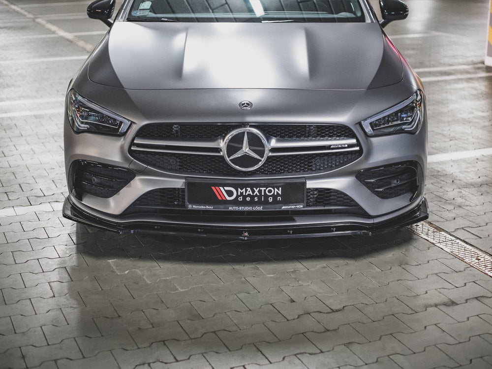 Maxton Design Front Splitter V.2 Mercedes-AMG CLA 35 Aero C118 - Textured