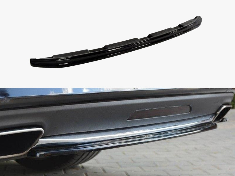Maxton Design Central Rear Splitter Mercedes CLS C218 Amg-line (Without A Vertical BAR) (2011-2014)