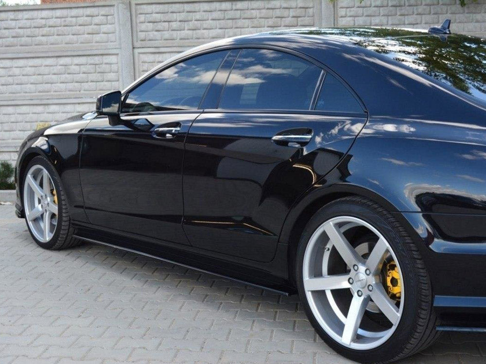 Maxton Design Side Skirts Diffusers Mercedes CLS C218 Amg-line (2011-2014) - Carbon Look