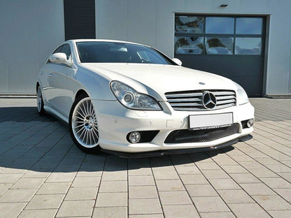 Maxton Design Front Splitter V.1 Mercedes CLS C219 55AMG Sedan (2004-2006) - Textured