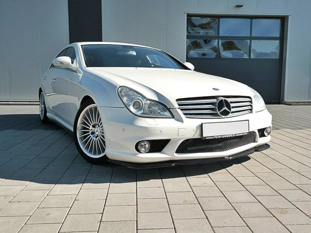 Maxton Design Front Splitter V.1 Mercedes CLS C219 55AMG Sedan (2004-2006)