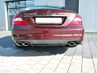 Maxton Design Rear Valance Mercedes CLS C219 55 AMG (2004-2006) - Carbon Look