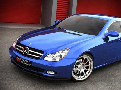 Maxton Design Front Splitter Mercedes CLS C219 Standard Bumper (2004-2008)