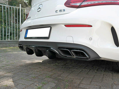 Maxton Design Rear Valance Mercedes C 205 63 AMG Coupe (2016-2018) - Textured