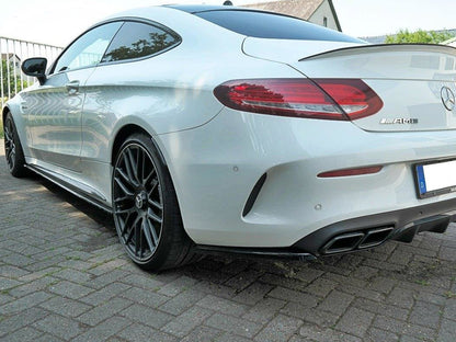 Maxton Design Rear Side Splitters Mercedes C 205 63 AMG Coupe (2016-2018)