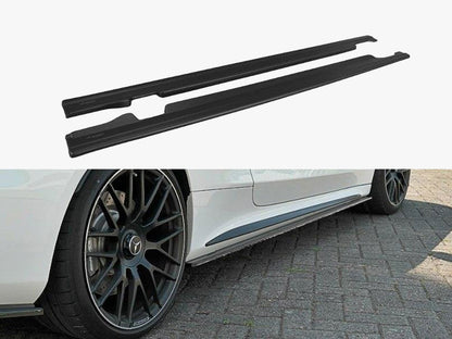 Maxton Design Side Skirts Splitters Mercedes C 205 63 AMG Coupe (2016-2018) - Textured