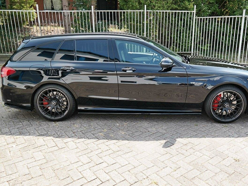 Maxton Design Side Skirts Diffusers V.1 Mercedes-AMG C63 Sedan / Estate W205 / S205