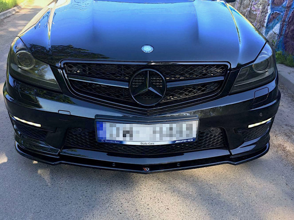Maxton Design Front Splitter Mercedes-Benz C63 AMG Sedan / Estate W204 / S204 Facelift